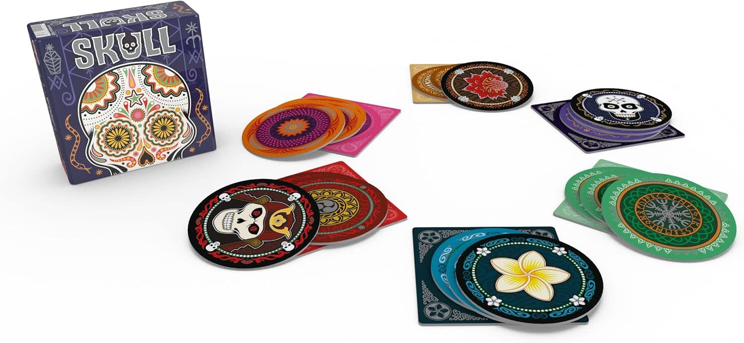 Asmodee Skull Board Place, Bid, Bluff Game