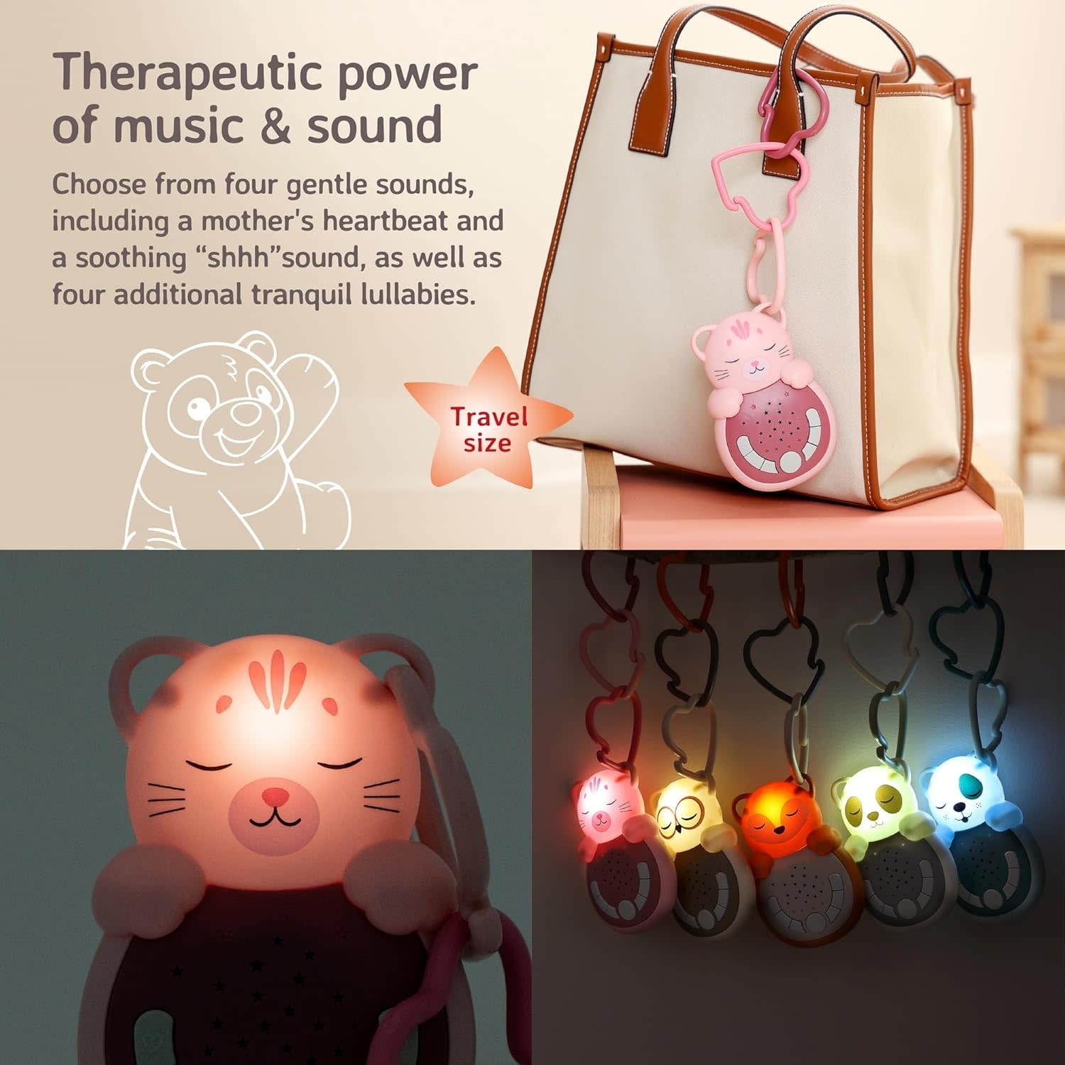 Cloud B Cloud B Sweet Dreamz on the Go Pink Cat