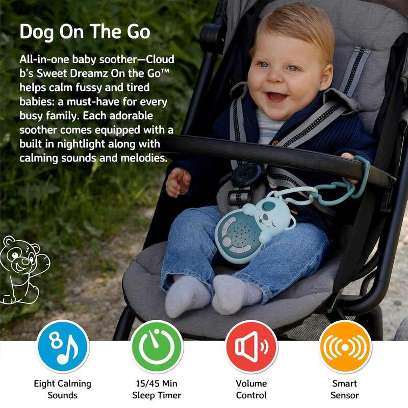 Cloud B Cloud B Sweet Dreamz on the Go Blue Dog