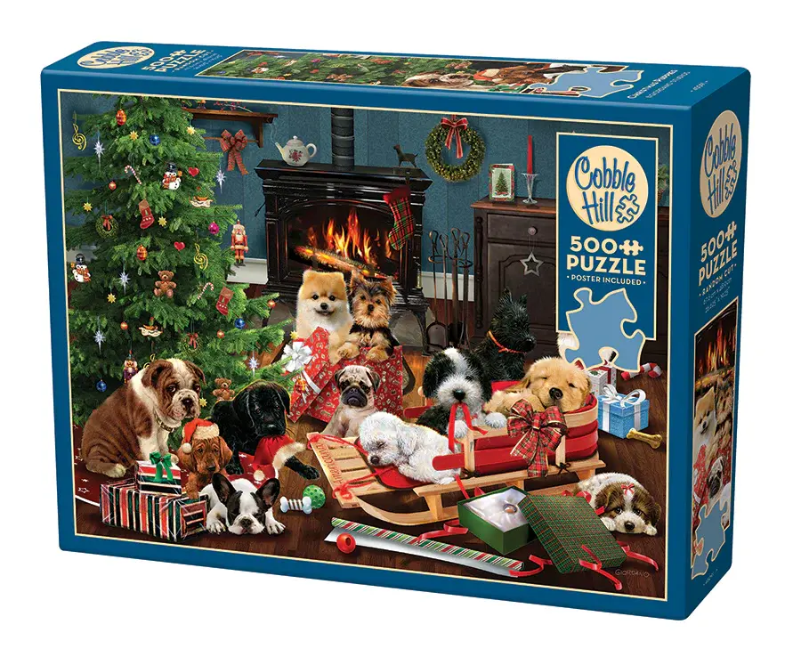 Cobble Hill Puzzles Cobble Hill Puzzle 500pc Christmas Puppies