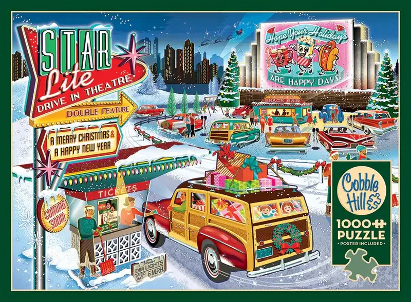 Cobble Hill Puzzles Cobble Hill  Puzzle 1000pc Holiday Drive In