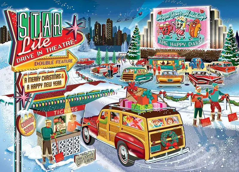 Cobble Hill Puzzles Cobble Hill  Puzzle 1000pc Holiday Drive In