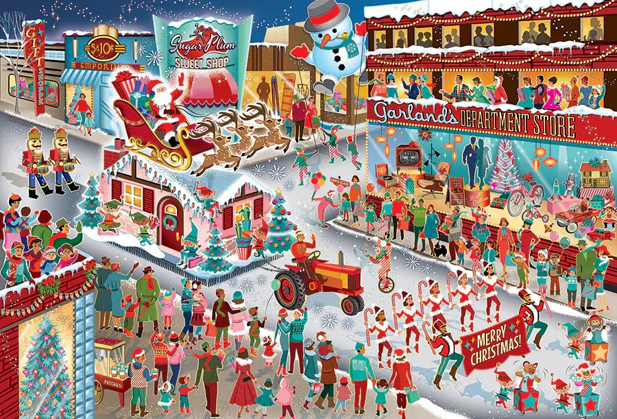Cobble Hill Puzzles Cobble Hill Puzzle 2000pc Santa's Parade