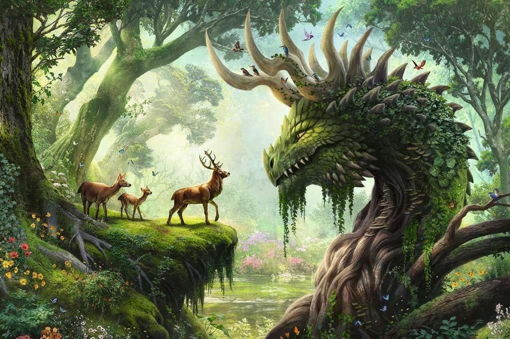 Ravensburger Ravensburger Puzzle 3000pc The Forest Dragon Awakes