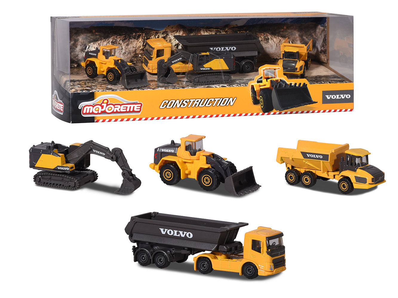 Majorette Volvo Constuction 4pc Set