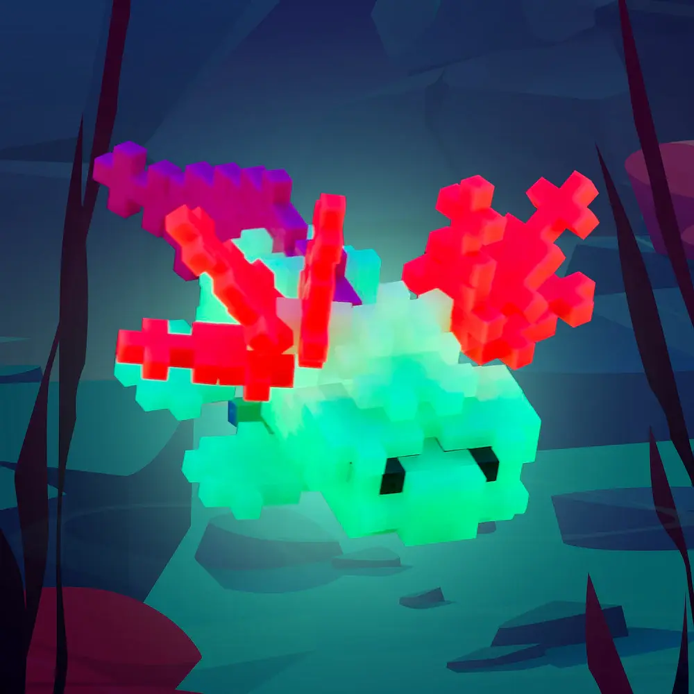 Plus-Plus Tube Axolotl