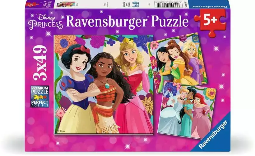 Ravensburger Ravensburger Puzzle 3x49pc Disney Princesses