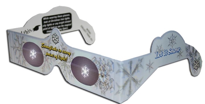 Holiday Specs 3D Glasses: Snowflake