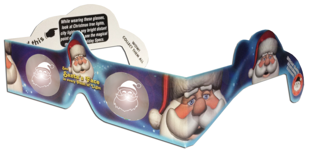 Holiday Specs 3D Glasses: Santa