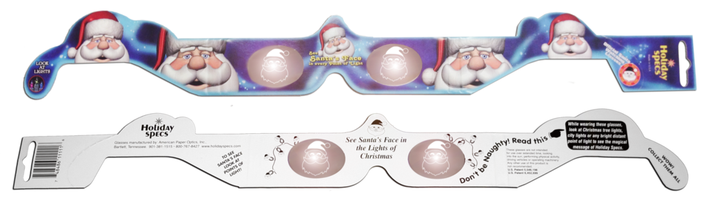 Holiday Specs 3D Glasses: Santa