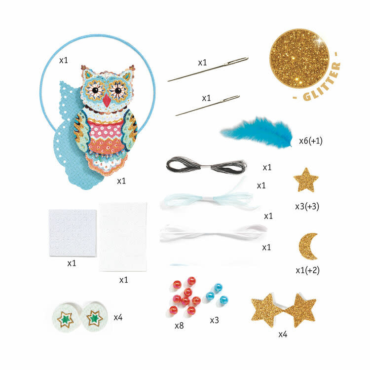 DJeco Do it Yourself Dream Catcher: Golden Owl