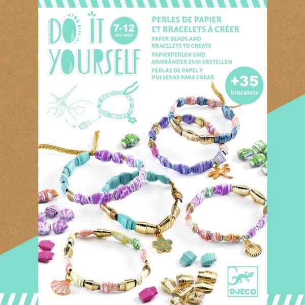 DJeco Do it Yourself Stylish and Golden Paper Beads