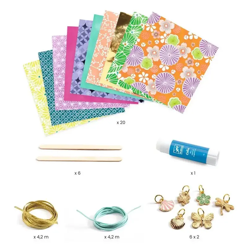 DJeco Do it Yourself Stylish and Golden Paper Beads