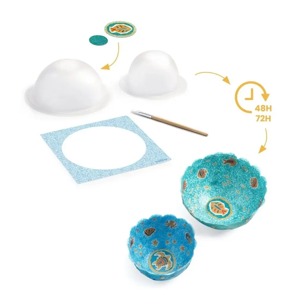 DJeco Do it Yourself Paper Bowls: In the Sea