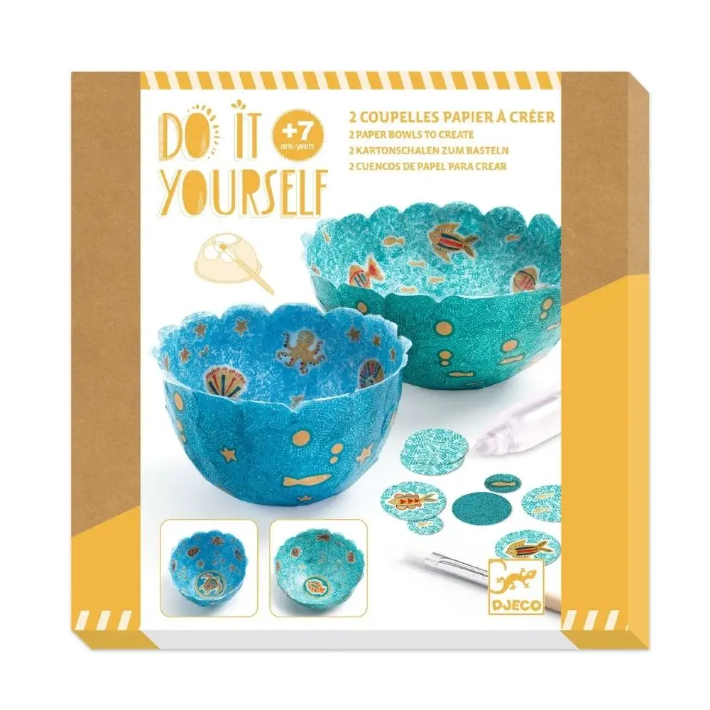 DJeco Do it Yourself Paper Bowls: In the Sea