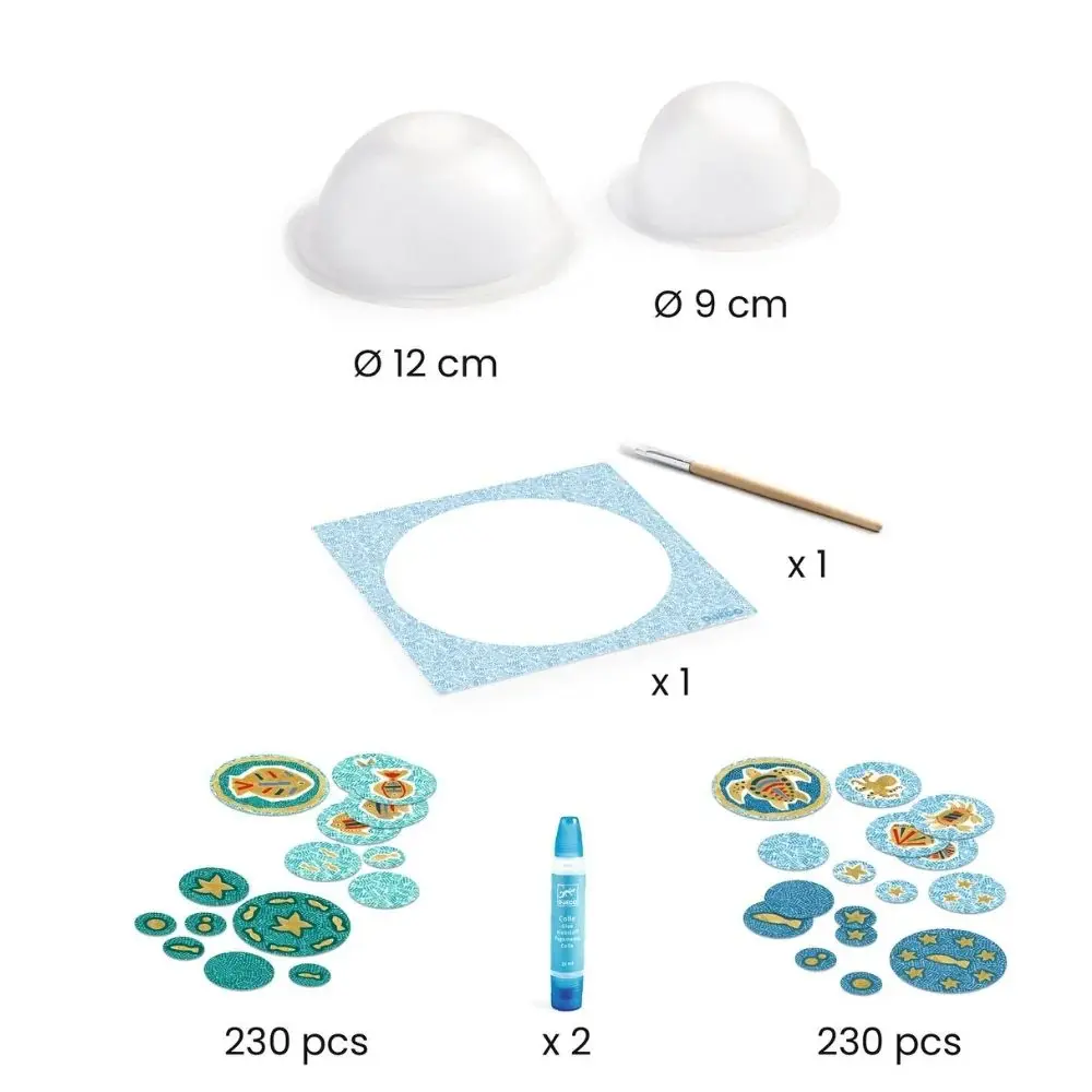 DJeco Do it Yourself Paper Bowls: In the Sea