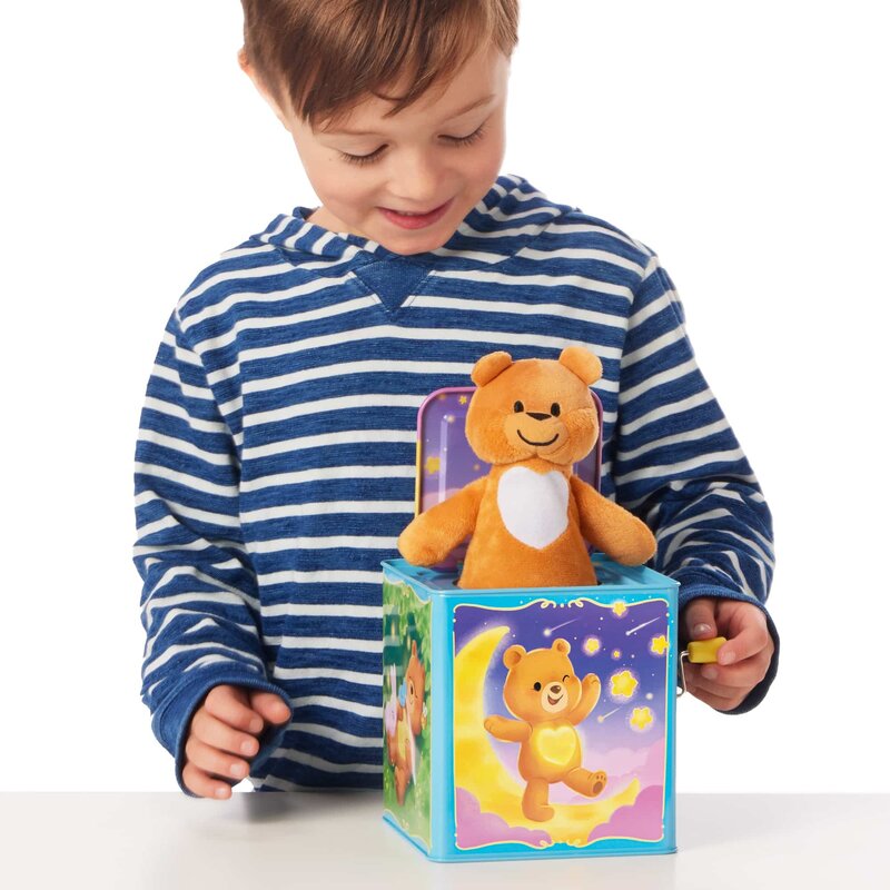 Jack in the Box Pop & Glow Teddy Bear