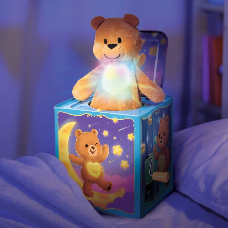 Jack in the Box Pop & Glow Teddy Bear