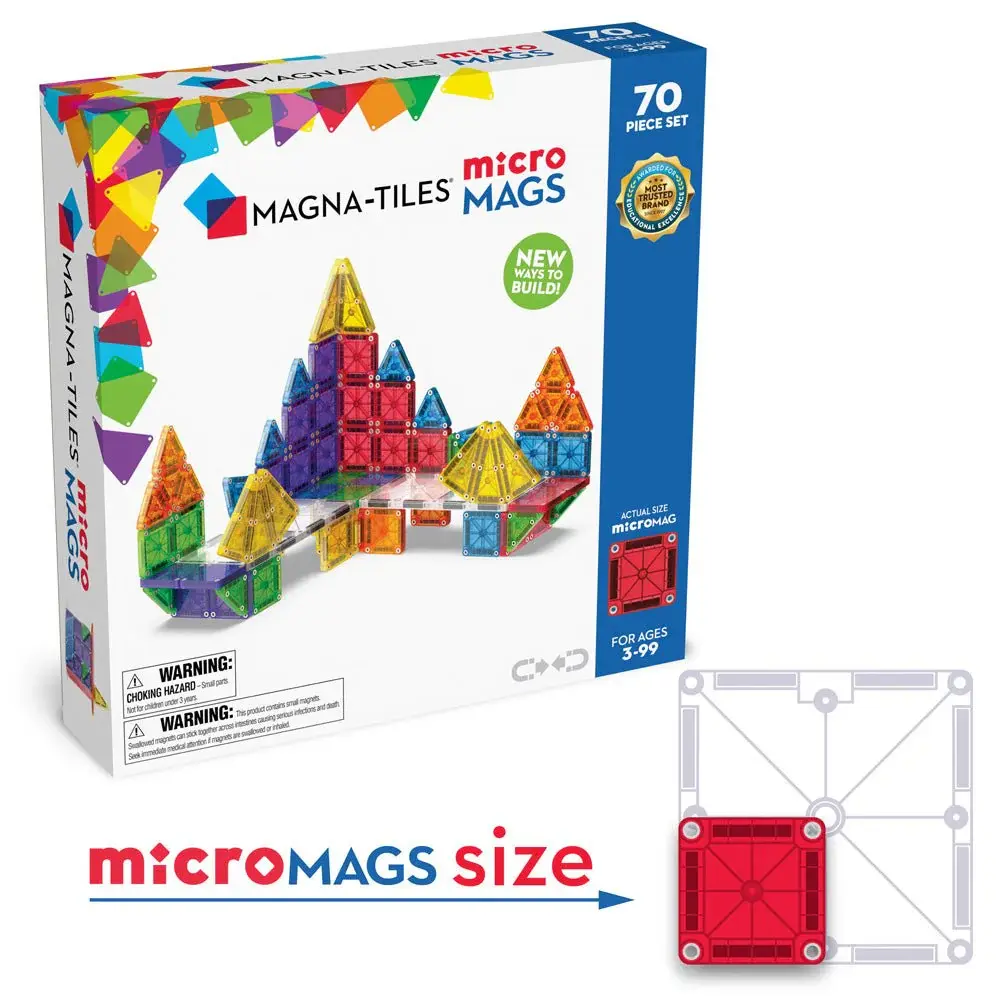 Magna-Tiles MicroMAGS 70 piece set