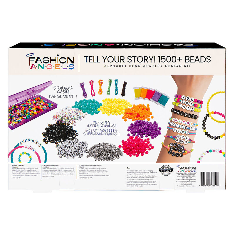 Fashion Angels - Tell Your Story Alphabet Bead Kit 1500+ Beads