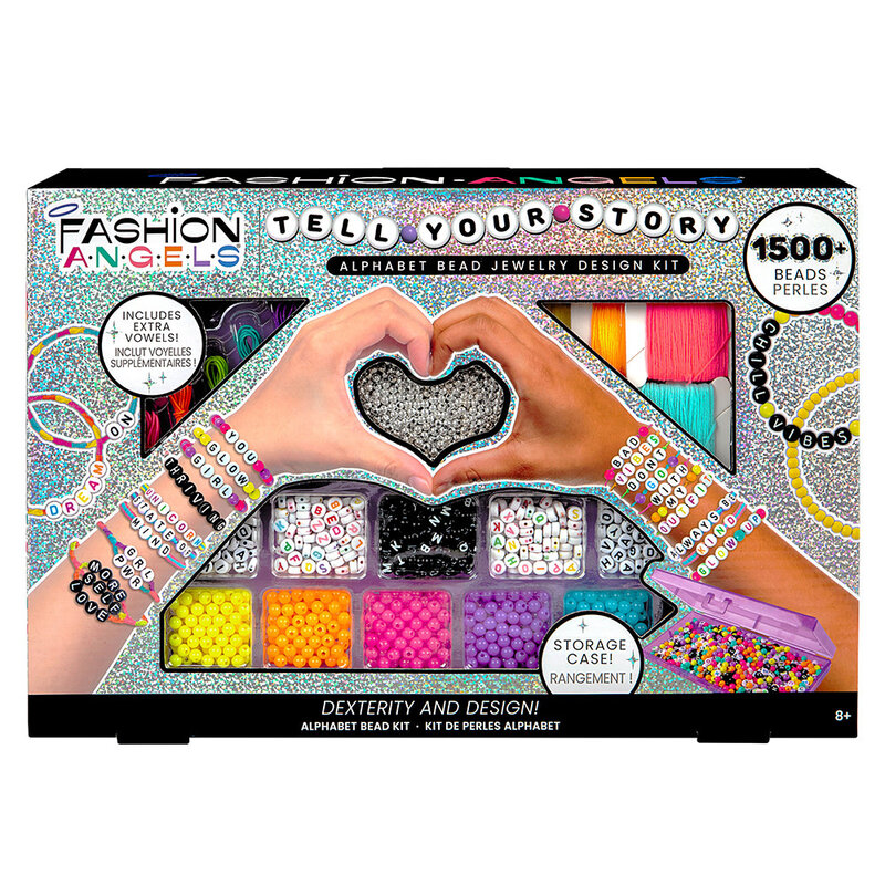Fashion Angels - Tell Your Story Alphabet Bead Kit 1500+ Beads