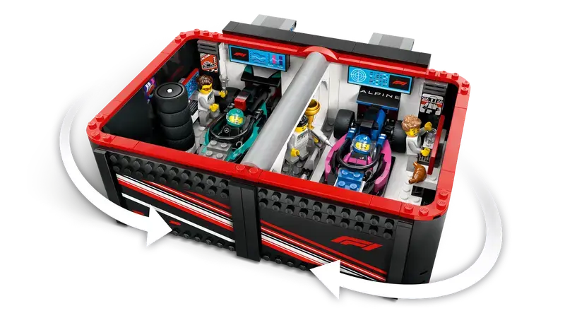 Lego Lego City F1 Garage with Mercedes & Alpine Cars