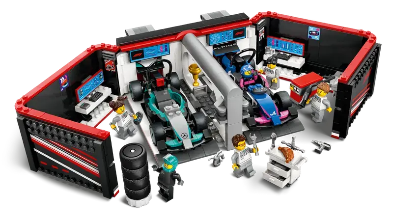 Lego Lego City F1 Garage with Mercedes & Alpine Cars