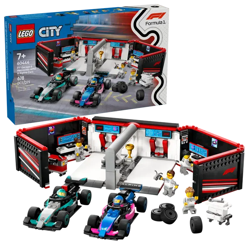 Lego Lego City F1 Garage with Mercedes & Alpine Cars