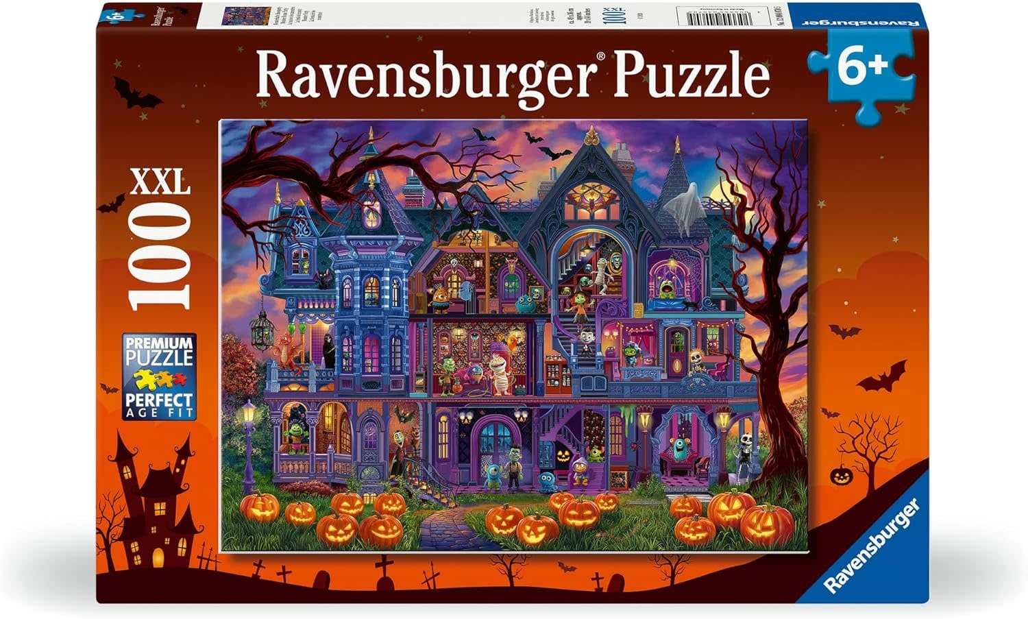 Ravensburger Ravensburger Puzzle 100pc Monster House