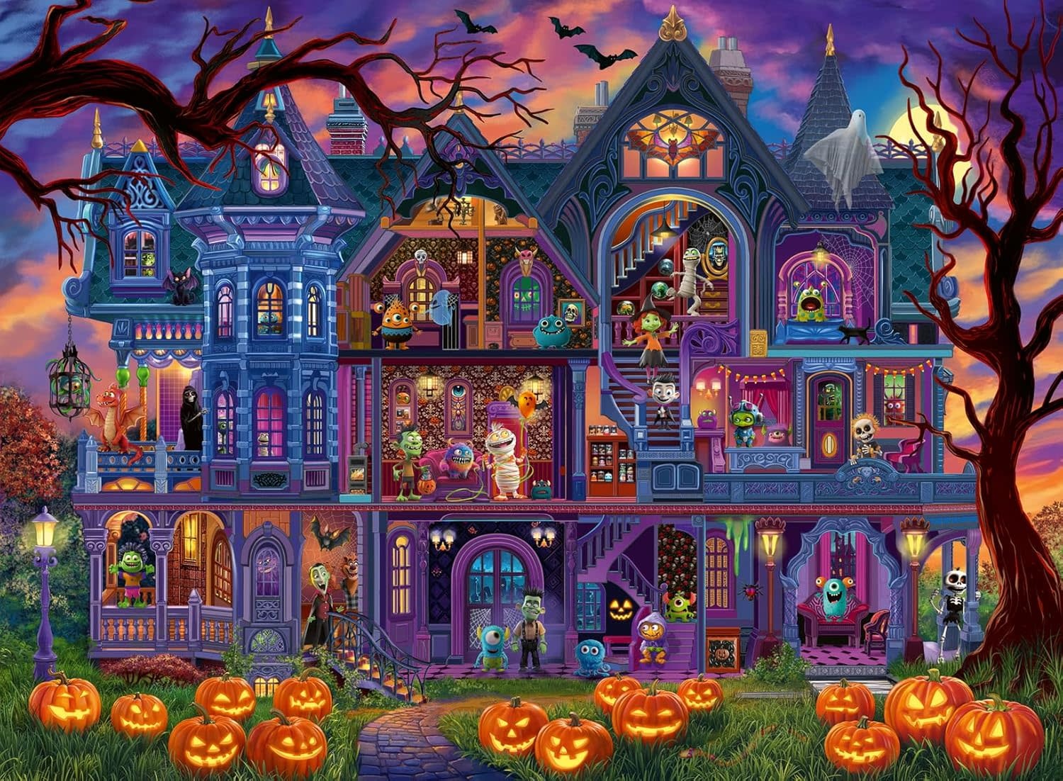 Ravensburger Ravensburger Puzzle 100pc Monster House