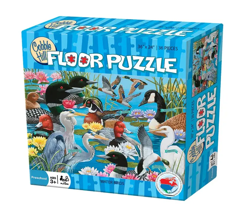 Cobble Hill Puzzles Cobble Hill Floor Puzzle 36pc Water Birds