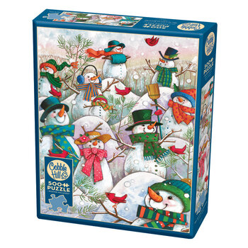 Cobble Hill Puzzles Cobble Hill Puzzle 500pc Hill of a lot of Snowmen