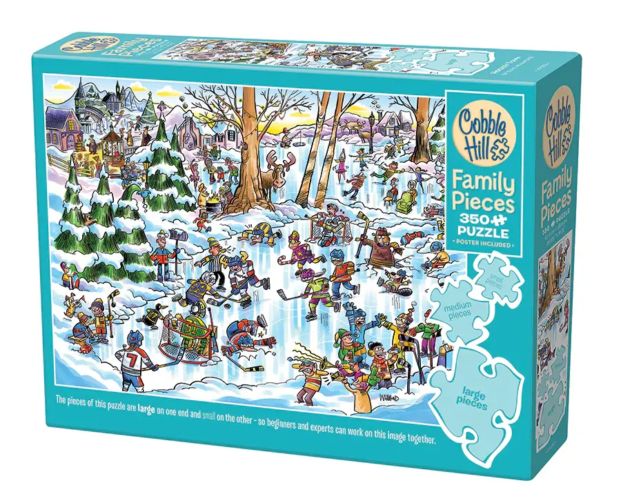 Cobble Hill Puzzles Cobble Hill Family Puzzle 350pc Hockey Town