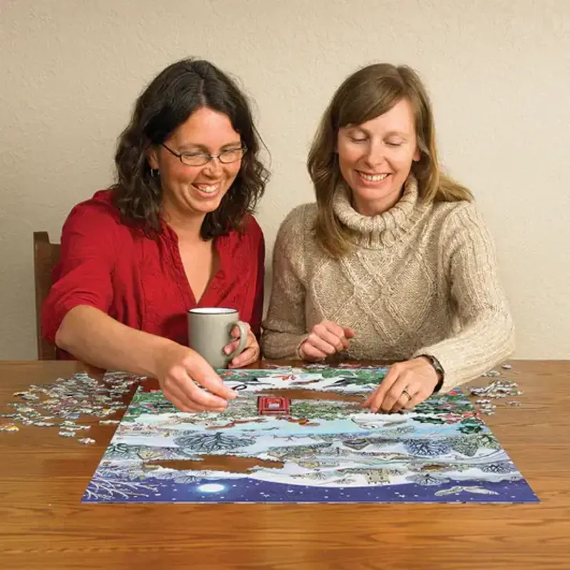 Cobble Hill Puzzles Cobble Hill  Puzzle 1000pc Village on a Winter Night