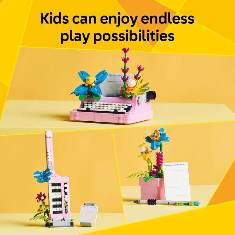 Lego Lego Creator Typewriter with Flowers