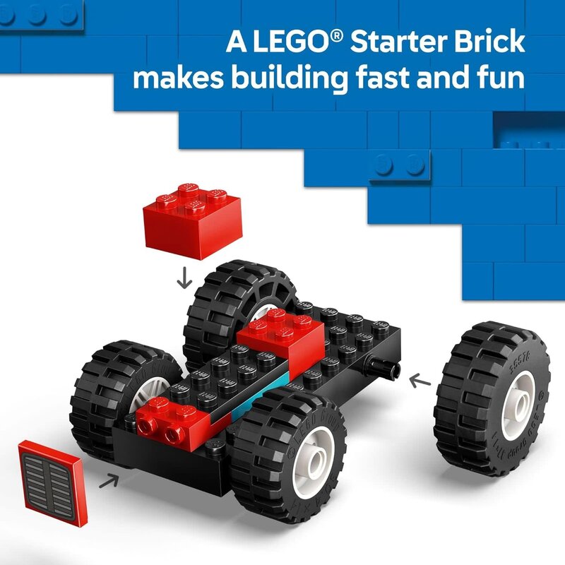 Lego Lego City Red Tractor with Trailer & Sheep