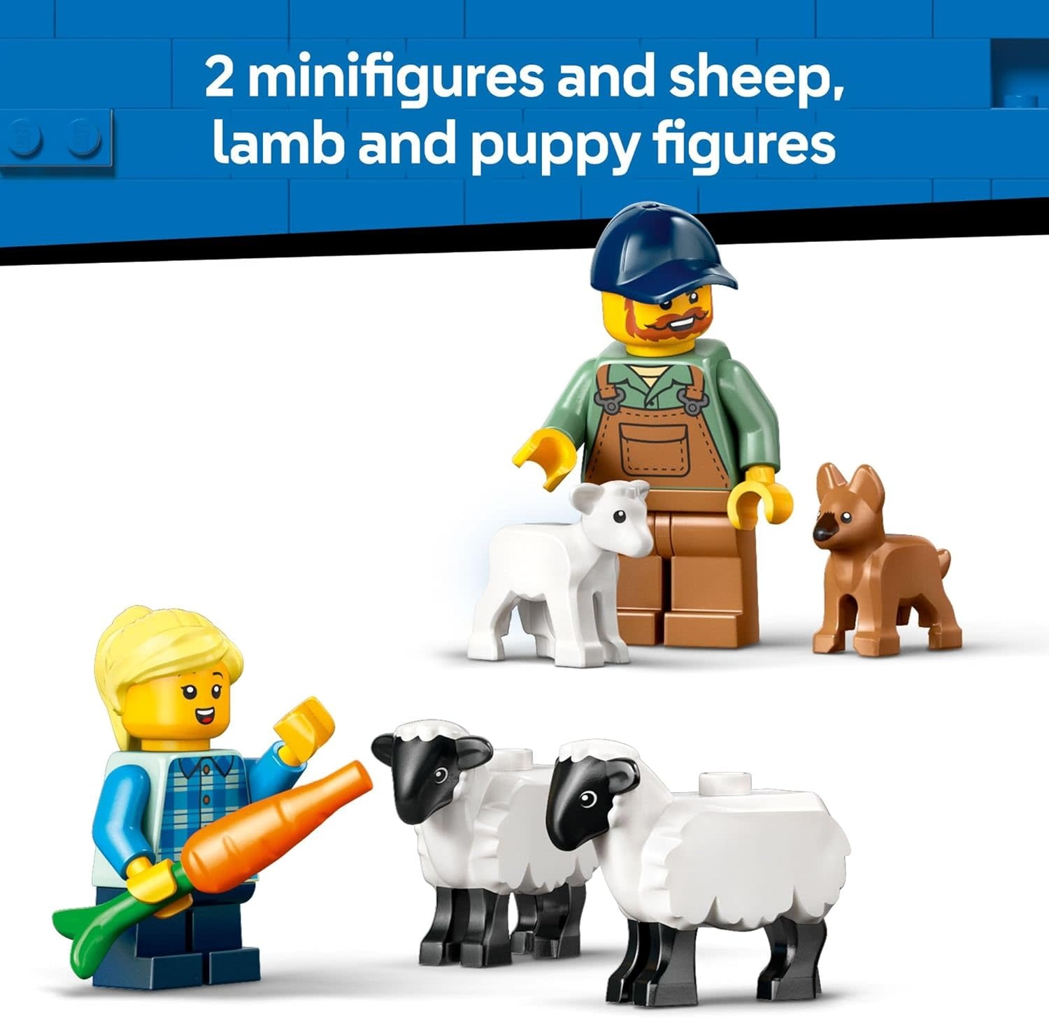 Lego Lego City Red Tractor with Trailer & Sheep