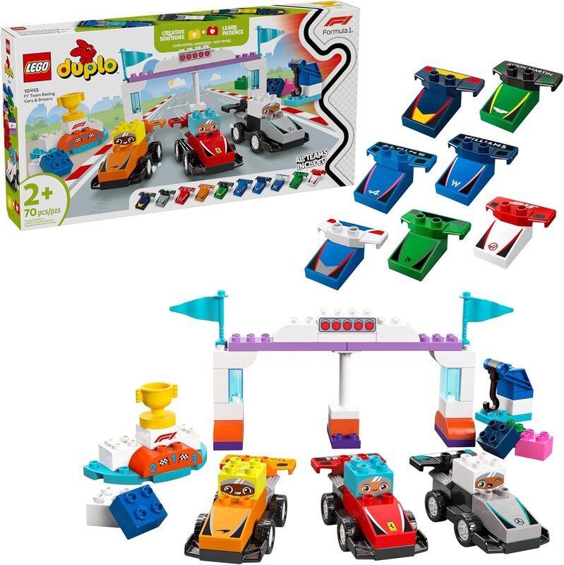 Lego Lego Duplo F1 Team Race Cars & Drivers