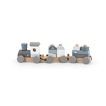 label label Stacking Train Blue