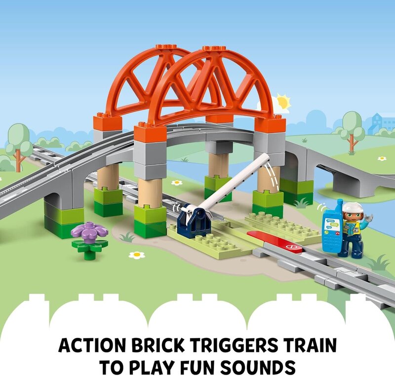 Lego Lego Duplo Train Bridge and Tracks Expansion