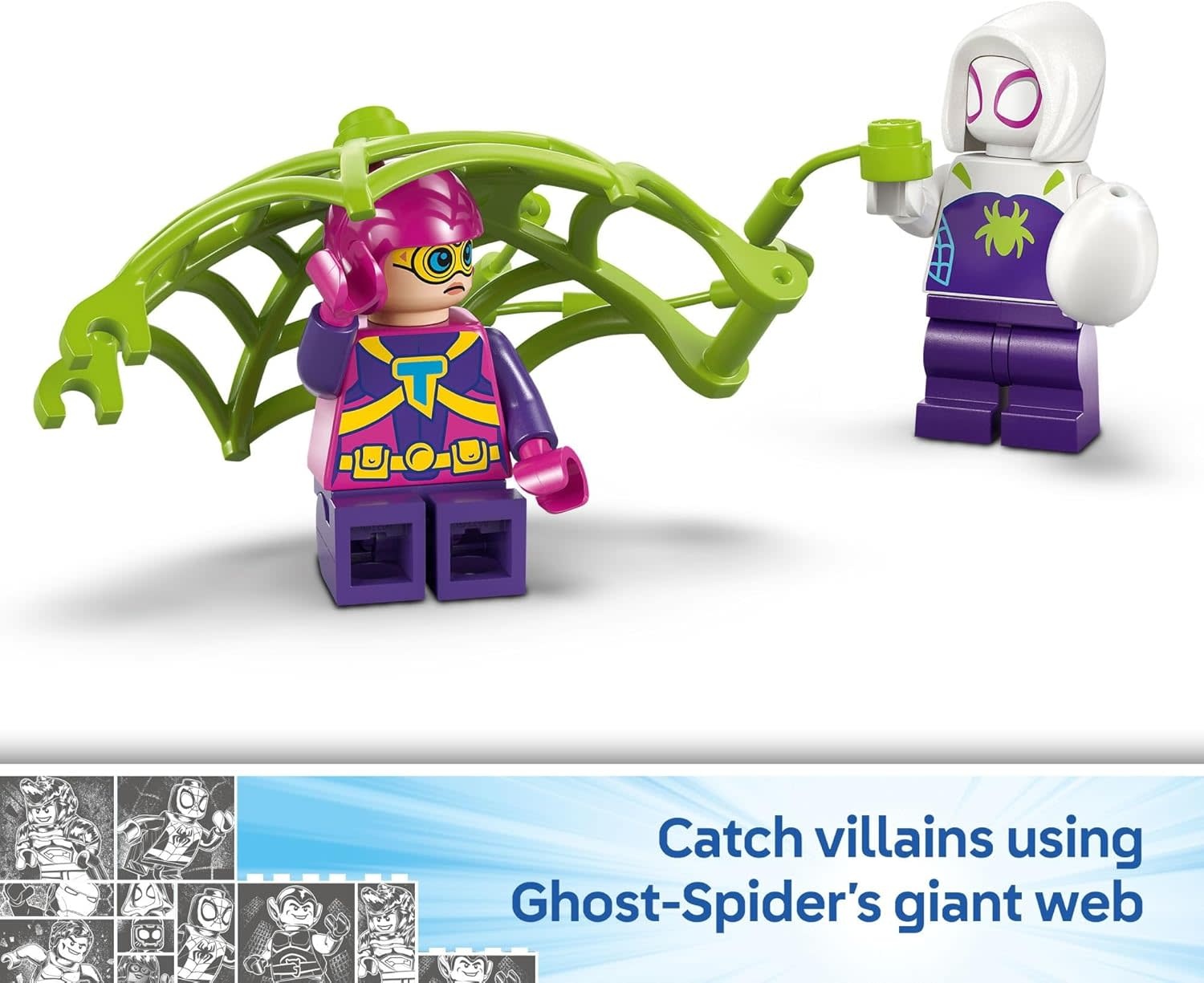 Lego Lego Team Spidey and Gobby's Raptor Battle