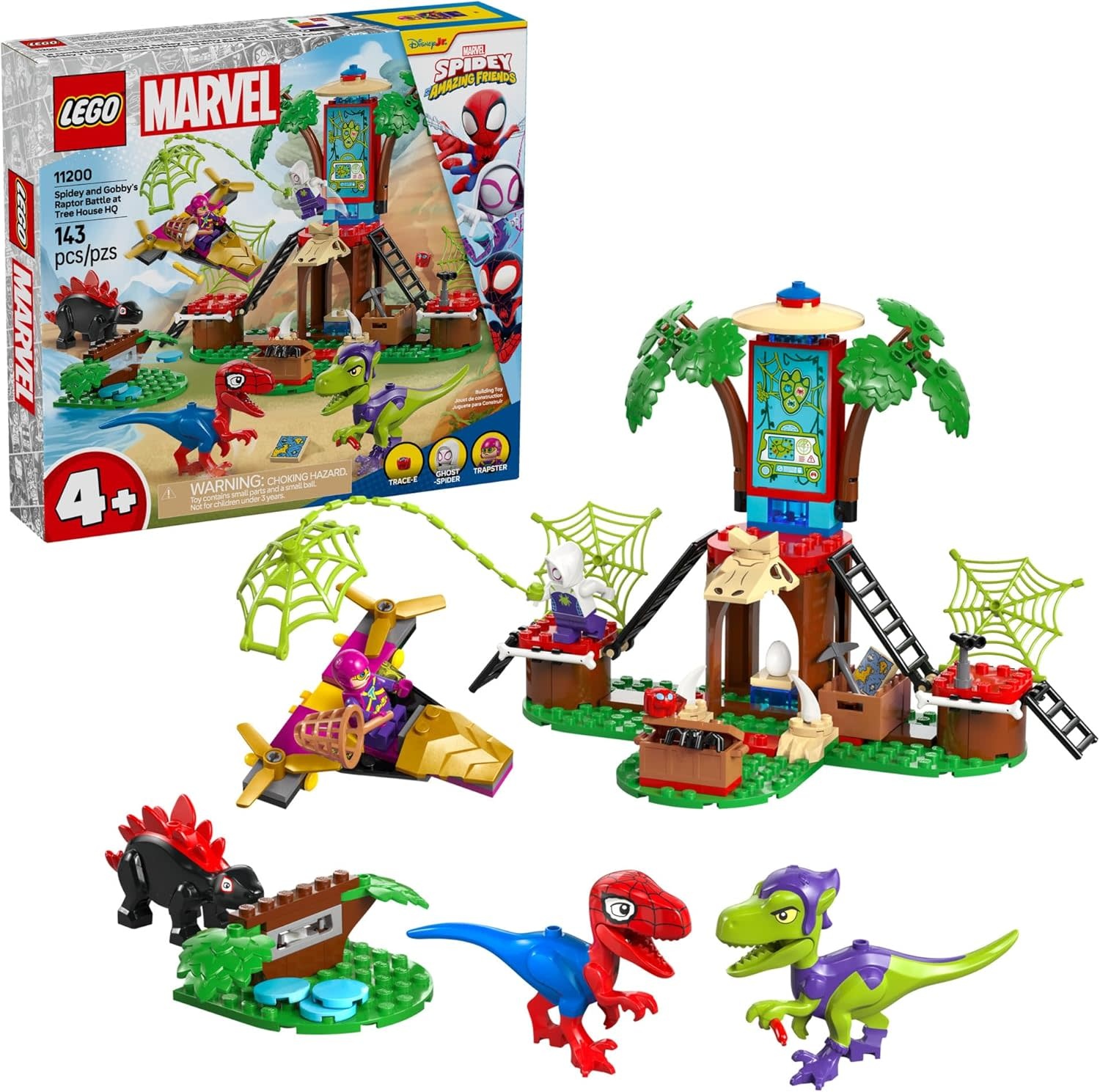 Lego Lego Team Spidey and Gobby's Raptor Battle