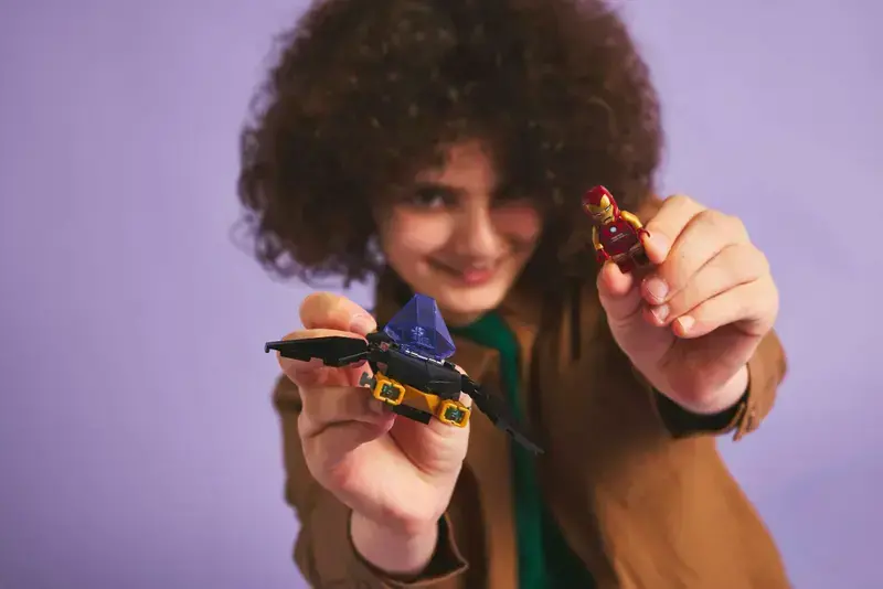 Lego Lego Super Heros Iron Man Car & Black Panther