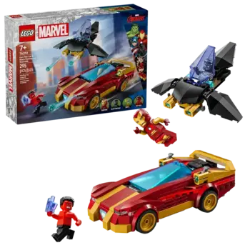 Lego Lego Super Heros Iron Man Car & Black Panther