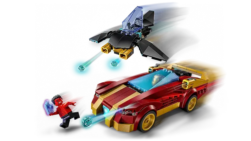 Lego Lego Super Heros Iron Man Car & Black Panther