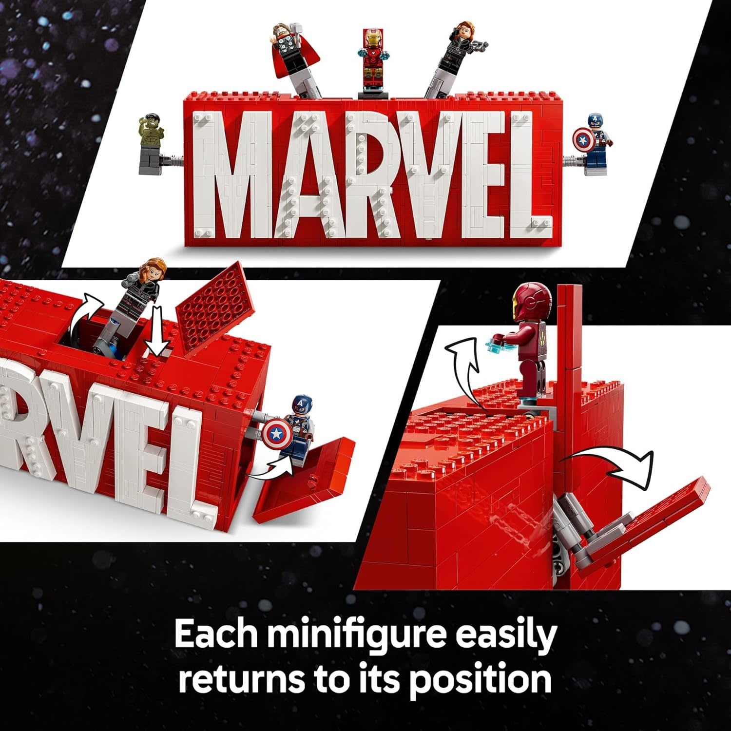 Lego Lego Super Heros Marvel Logo & Minifigures