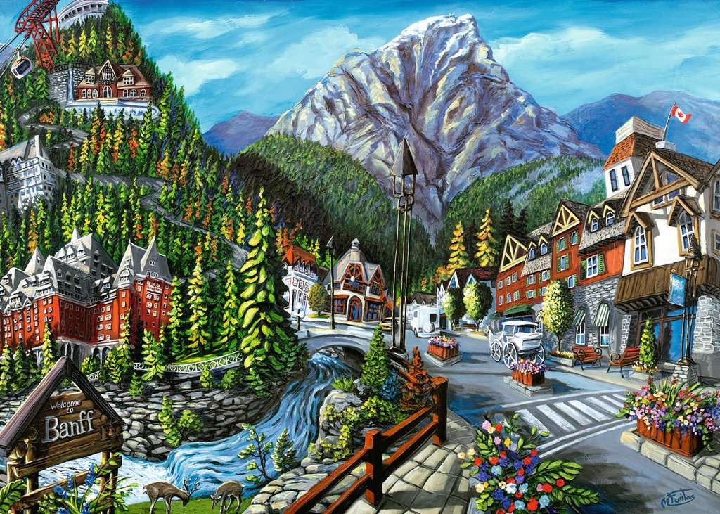 Ravensburger Ravensburger Puzzle 1000pc Welcome to Banff