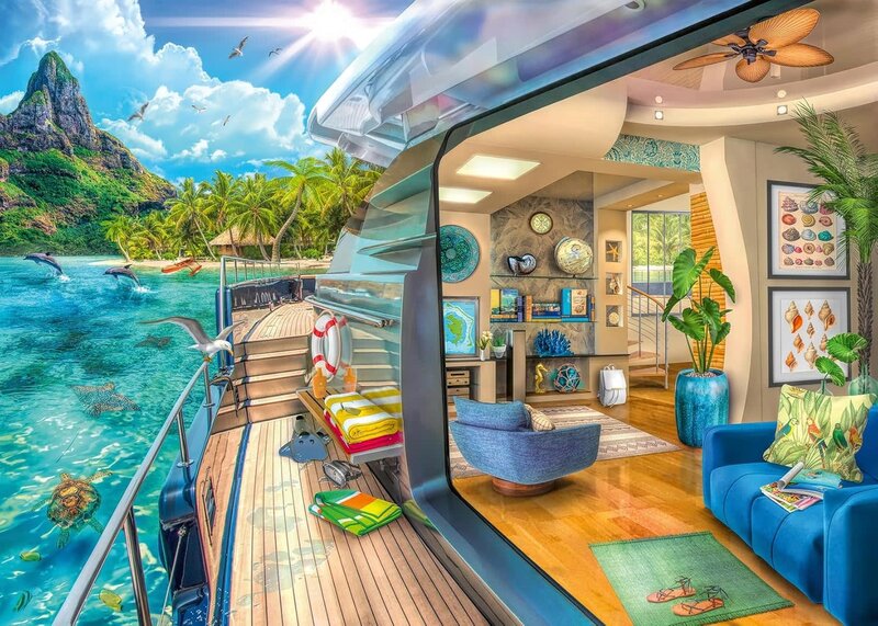 Ravensburger Ravensburger Puzzle 1000pc Tropical Island Charter