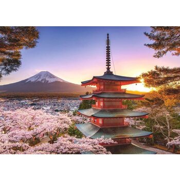 Ravensburger Ravensburger Puzzle 1000pc Mount Fuji Cherry Blossom View