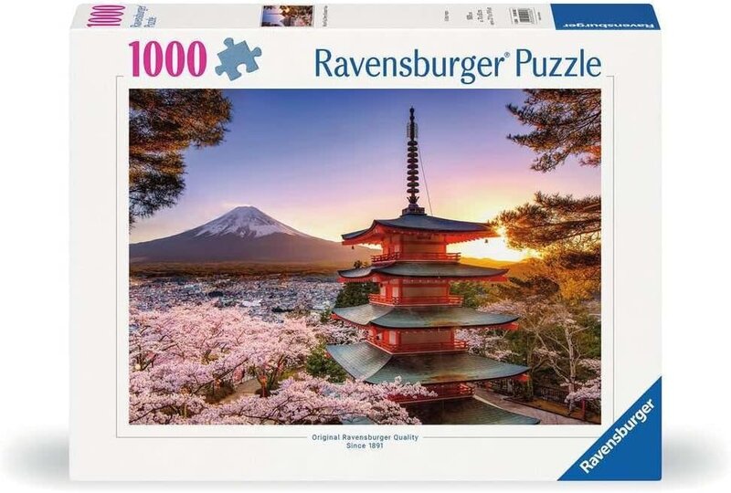 Ravensburger Ravensburger Puzzle 1000pc Mount Fuji Cherry Blossom View